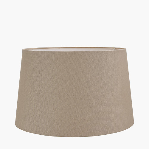 Pacific Lifestyle Winston 25cm Taupe Handloom Tapered Lampshade