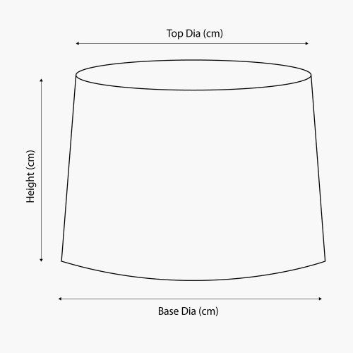 Pacific Lifestyle Winston 35cm Grey Handloom Tapered Lampshade