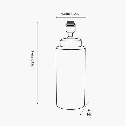 Pacific Lifestyle Wren Black And Cream Building Print Tall Ceramic Table Lamp Base