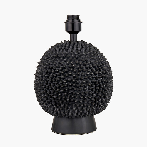 Pacific Lifestyle Wrenley Black Ceramic Sea Urchin Table Lamp Base