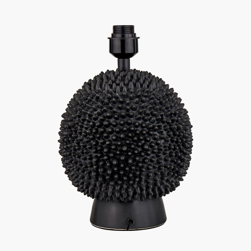 Pacific Lifestyle Wrenley Black Ceramic Sea Urchin Table Lamp Base