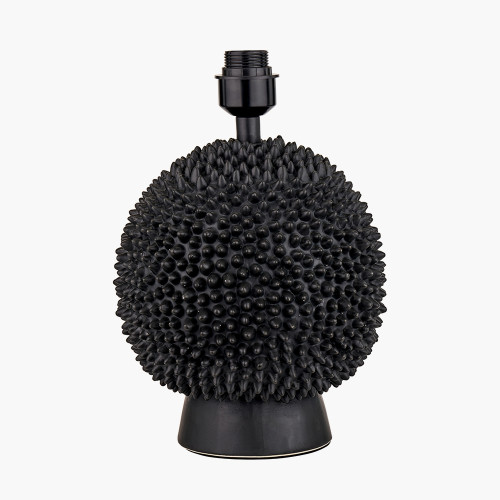 pacific lifestyle Wrenley Black Ceramic Sea Urchin Table Lamp Base