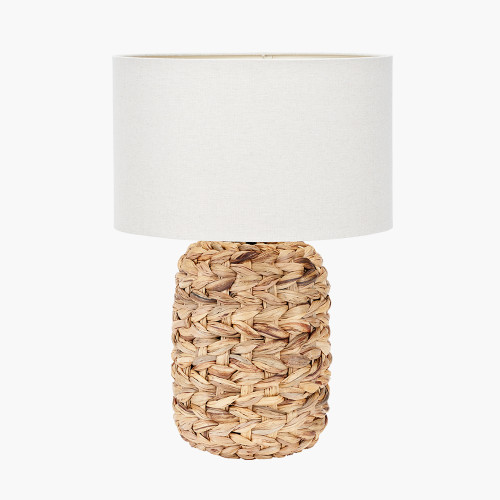 pacific lifestyle Zadi Natural Plaited Tall Water Hyacinth Table Lamp