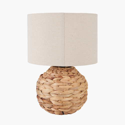 Pacific Lifestyle Zadi Natural Plaited Water Hyacinth Table Lamp