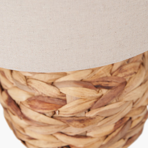 Pacific Lifestyle Zadi Natural Plaited Water Hyacinth Table Lamp