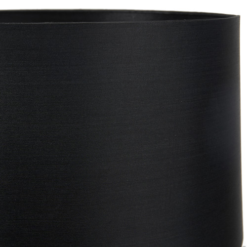 Pacific Lifestyle Zara 35cm Black Silk Lined Cylinder Lampshade