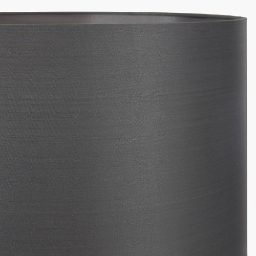 Pacific Lifestyle Zara 35cm Steel Grey Silk Lined Cylinder Lampshade
