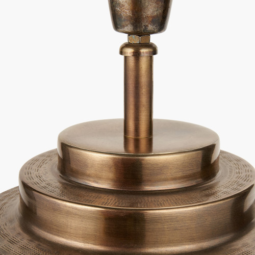Pacific Lifestyle Zuri Antique Brass Metal Pot Table Lamp Base