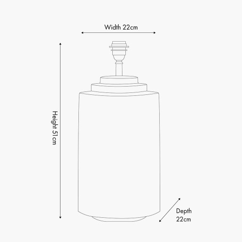 Pacific Lifestyle Zuri Large Antique Brass Metal Pot Table Lamp Base