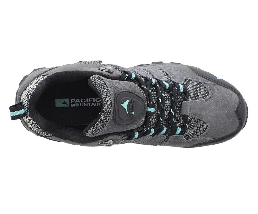 Pacific Mountain Women's Boulder Low (Charcoal/Mint)
