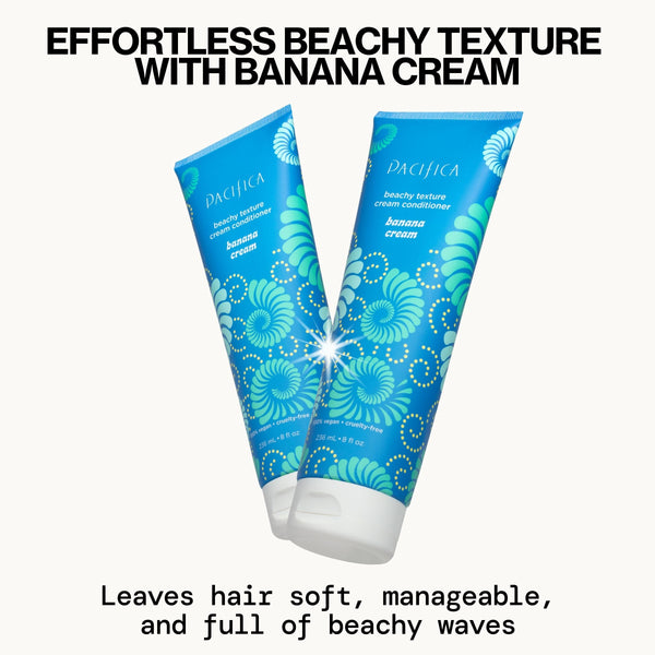 Pacifica Banana Cream Beachy Texture Cream Conditioner