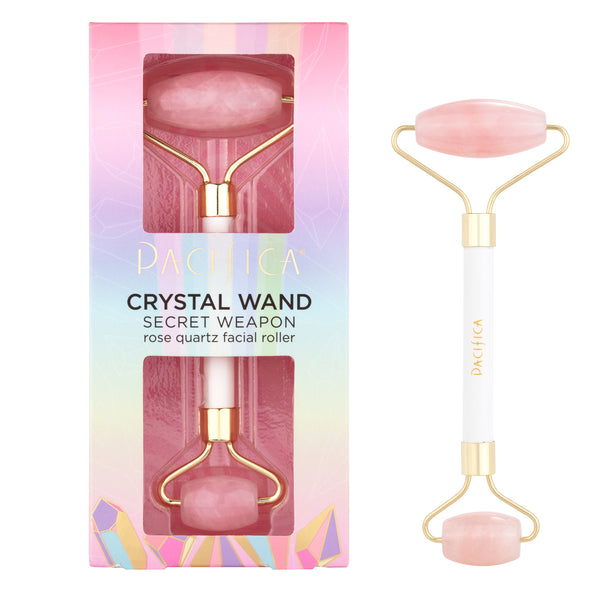 pacifica Crystal Wand Secret Weapon Rose Quartz Facial Roller