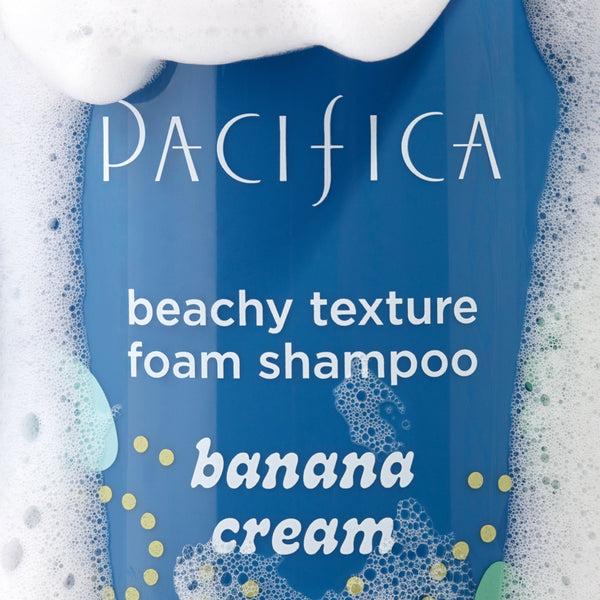 Pacifica Banana Cream Beachy Texture Foam Shampoo