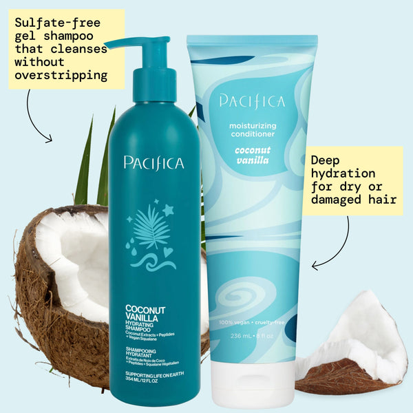 pacifica Coconut Vanilla Hydration Haircare Bundle