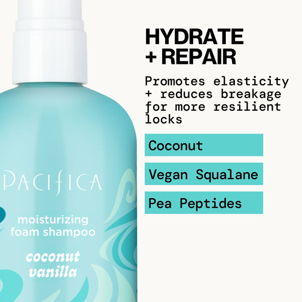 Pacifica Coconut Vanilla Moisturizing Foam Shampoo