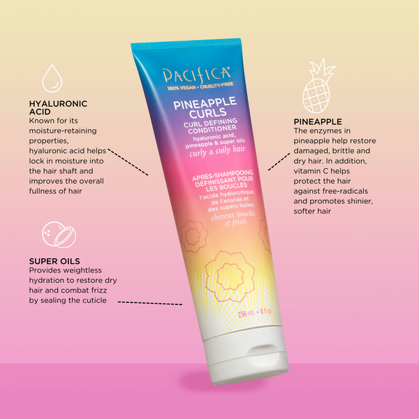 Pacifica Pineapple Curls Curl Defining Conditioner