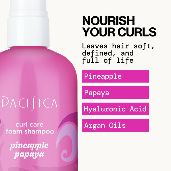Pacifica Pineapple Papaya Curl Care Foam Shampoo