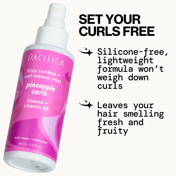 Pacifica Pineapple Curls Frizz Control & Curl Reboot Mist