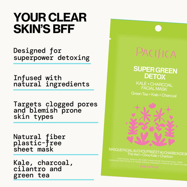 Pacifica Super Green Detox Kale & Charcoal Detox Facial Mask