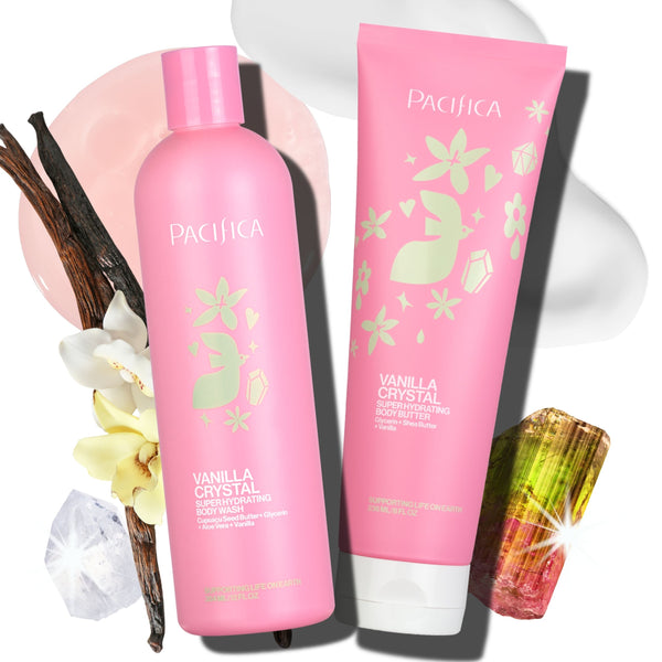 Pacifica Vanilla Crystal Super Hydrating Body Bundle