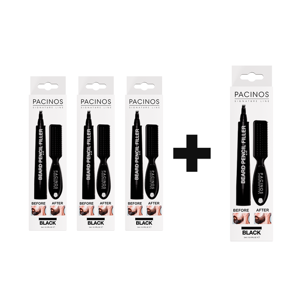 pacinos 3 Beard Pencils + 1 Free - Brush Included