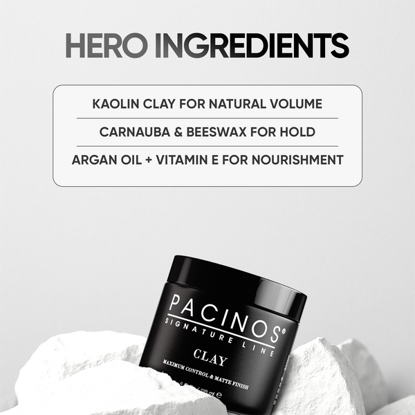 Pacinos Clay - Maximum Control & Natural Finish