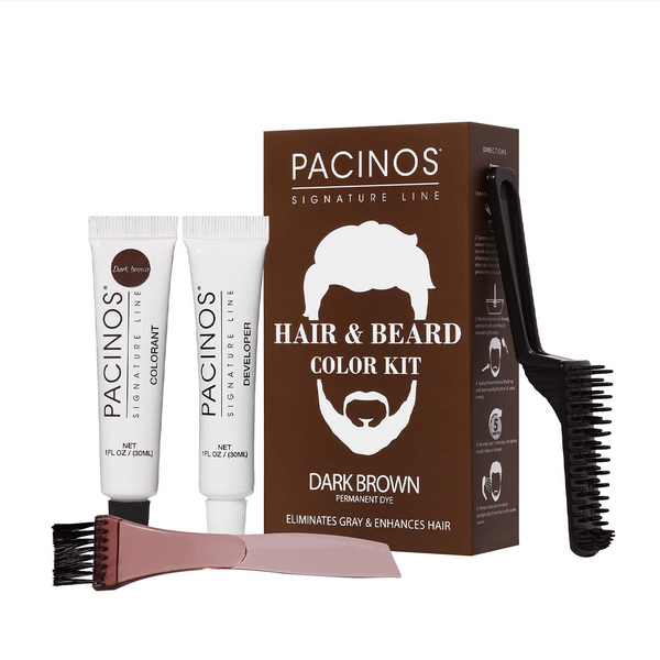 pacinos Hair & Beard Color Kit - Dark Brown