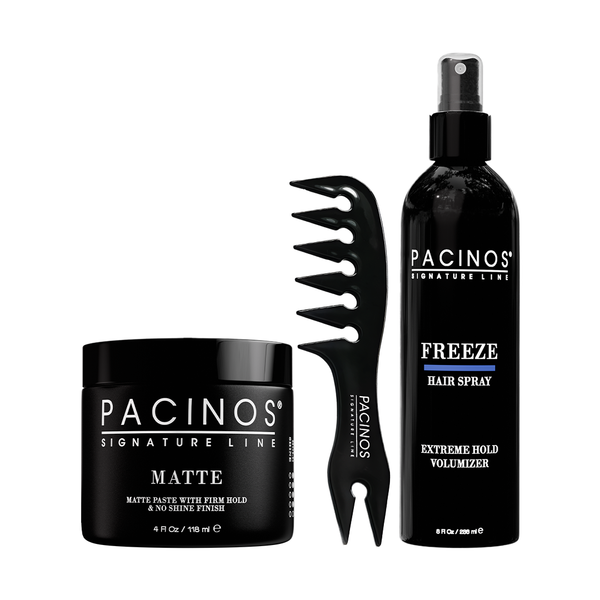 pacinos Matte + Freeze + Wide Tooth Comb