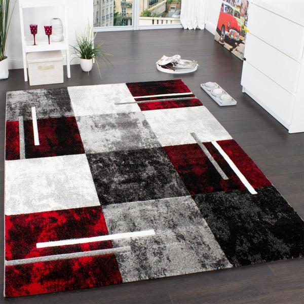 paco home DIAMOND 663 GREY-RED Rugs