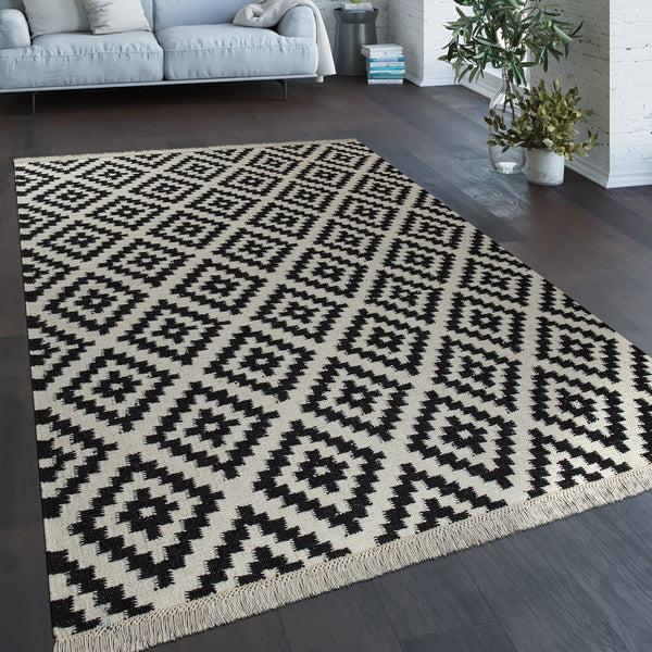 paco home KENITRA 500 BLACK-WHITE Rugs