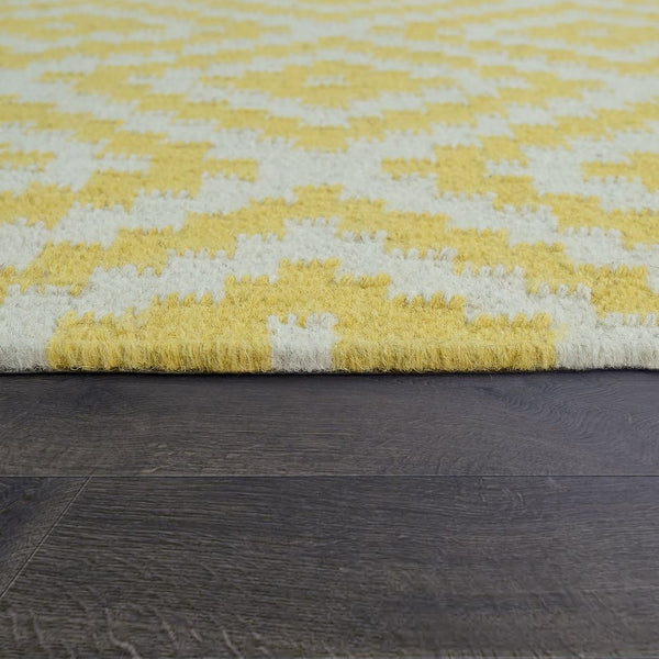 Paco Home KENITRA 500 YELLOW-WHITE Rugs