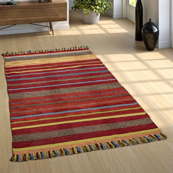 paco home KILIM 213 TERRACOTTA Rugs