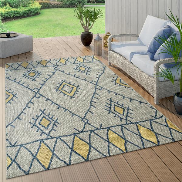 paco home KUBA 124 YELLOW Rugs