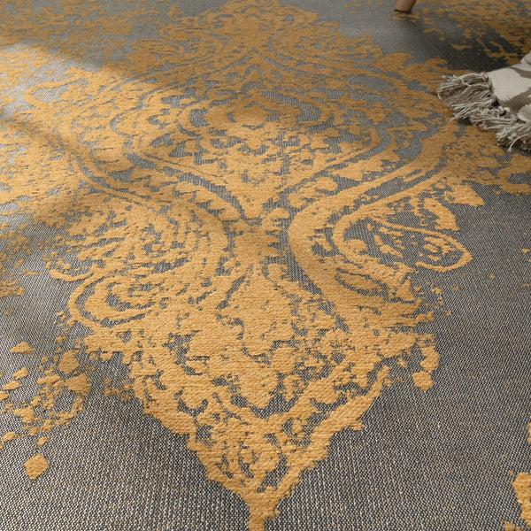 Paco Home MARIBA 200 ANTHRACITE-YELLOW Rugs