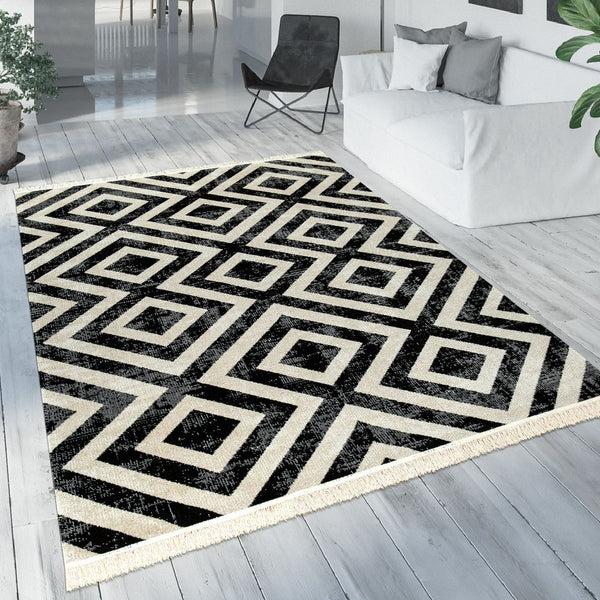 paco home POCO 821 BLACK-WHITE Rugs