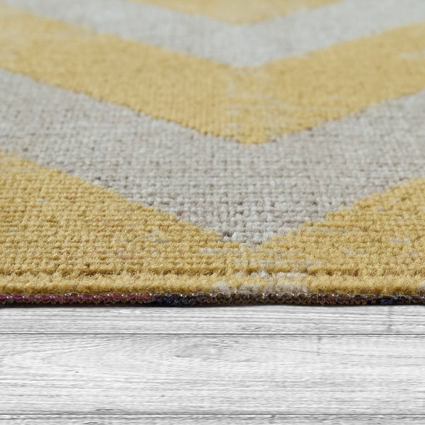 Paco Home POCO 821 YELLOW-WHITE Rugs