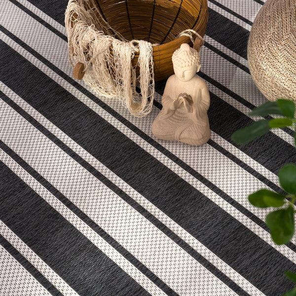 Paco Home ROMA 273 ANTHRACITE-WHITE Rugs