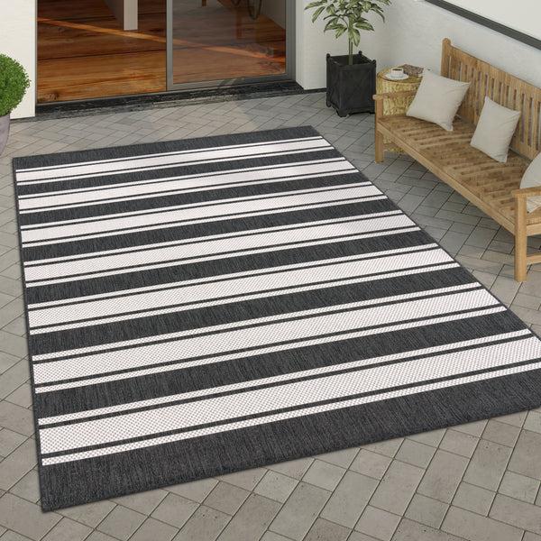 paco home ROMA 273 ANTHRACITE-WHITE Rugs