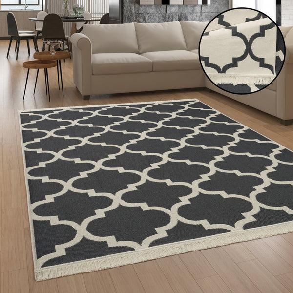 paco home SKANDI KILIM 147 ANTHRACITE Rugs