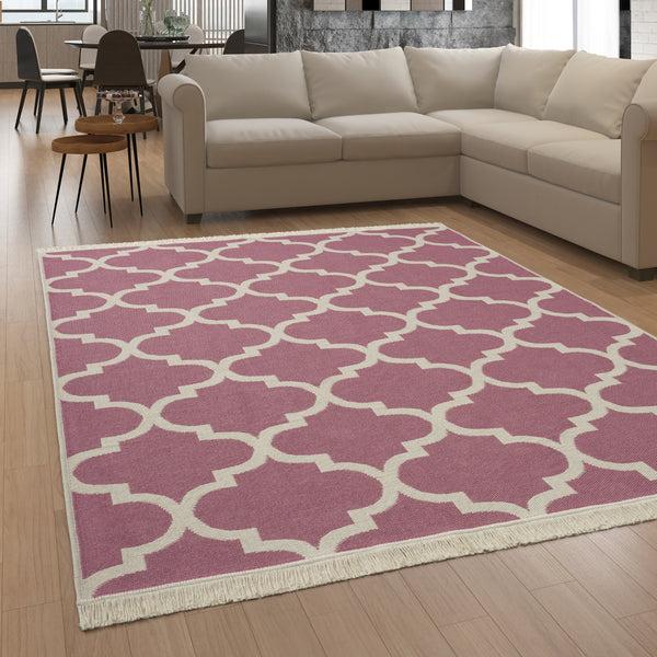 Paco Home SKANDI KILIM 147 PINK Rugs