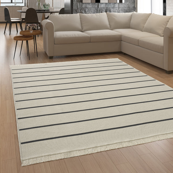 Paco Home SKANDI KILIM 149 ANTHRACITE Rugs