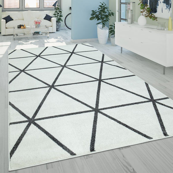 paco home STELLA 401 WHITE-ANTHRACITE Rugs