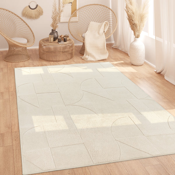 paco home TOKIO 472 CREAM Rugs
