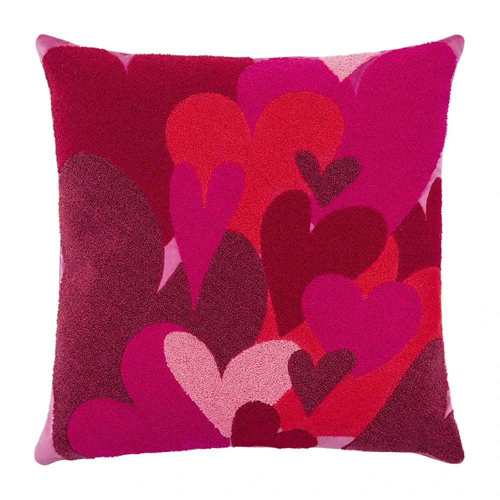 pad concept HEARTS EMBROIDERY | hot pink | 45 x 45 cm | 15117.1