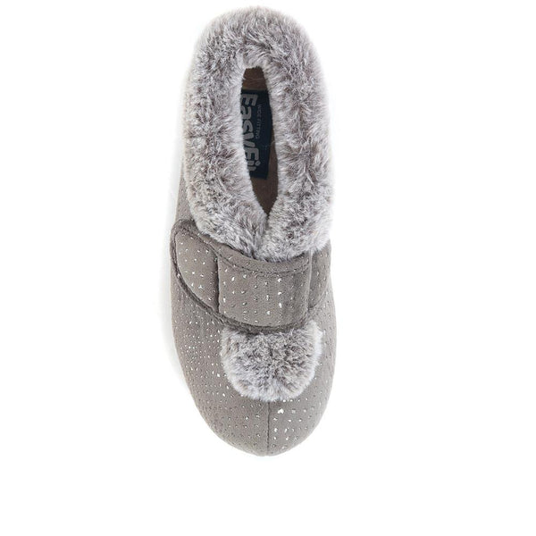 Padders Extra-Wide Fit Cosy Slippers CELENE - Grey