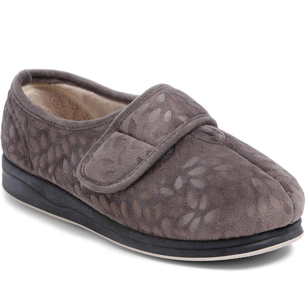 Padders Extra-Wide Fit Slippers AMINA - Grey