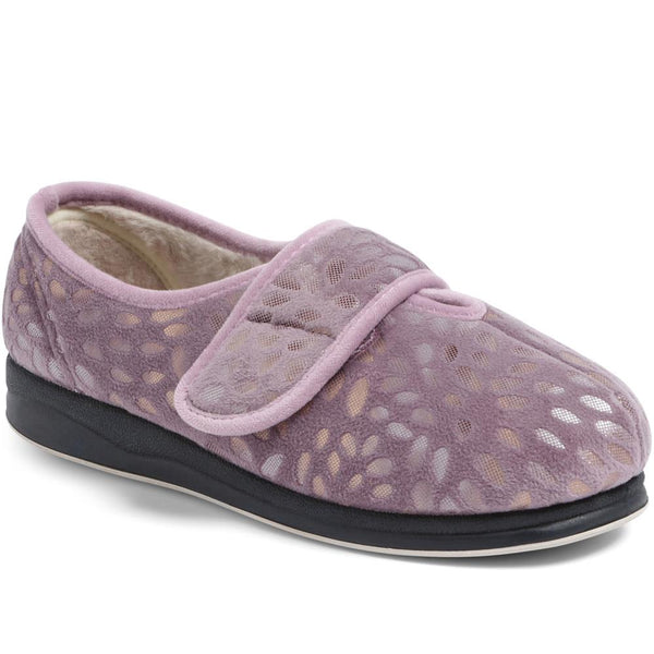 Padders Extra-Wide Fit Slippers AMINA - Lilac