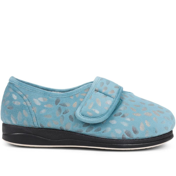 padders Extra-Wide Fit Slippers AMINA - Teal