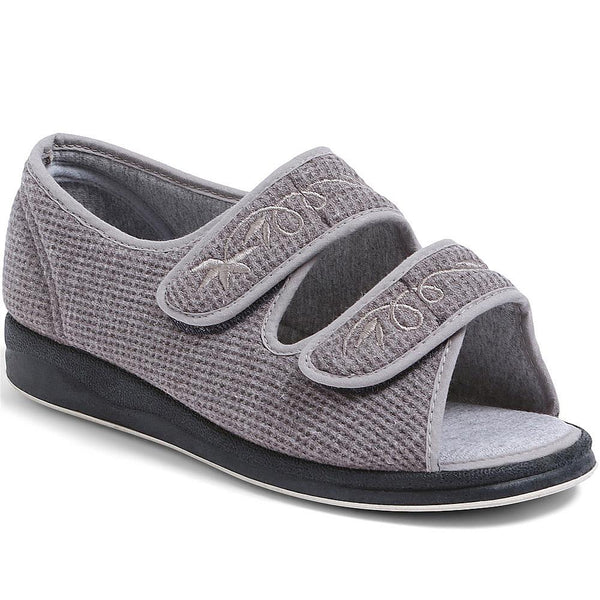 Padders Extra-Wide Fit Slippers AVIANNA - Grey