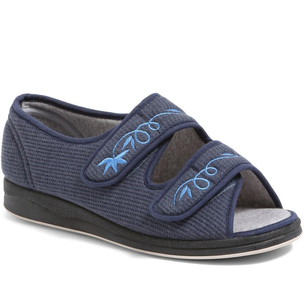 Padders Extra-Wide Fit Slippers AVIANNA - Navy